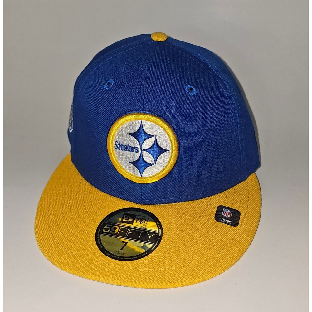 Pittsburgh Steelers x Pitt NFL Football New Era 59Fifty Fitted Hat Size 7 Cap